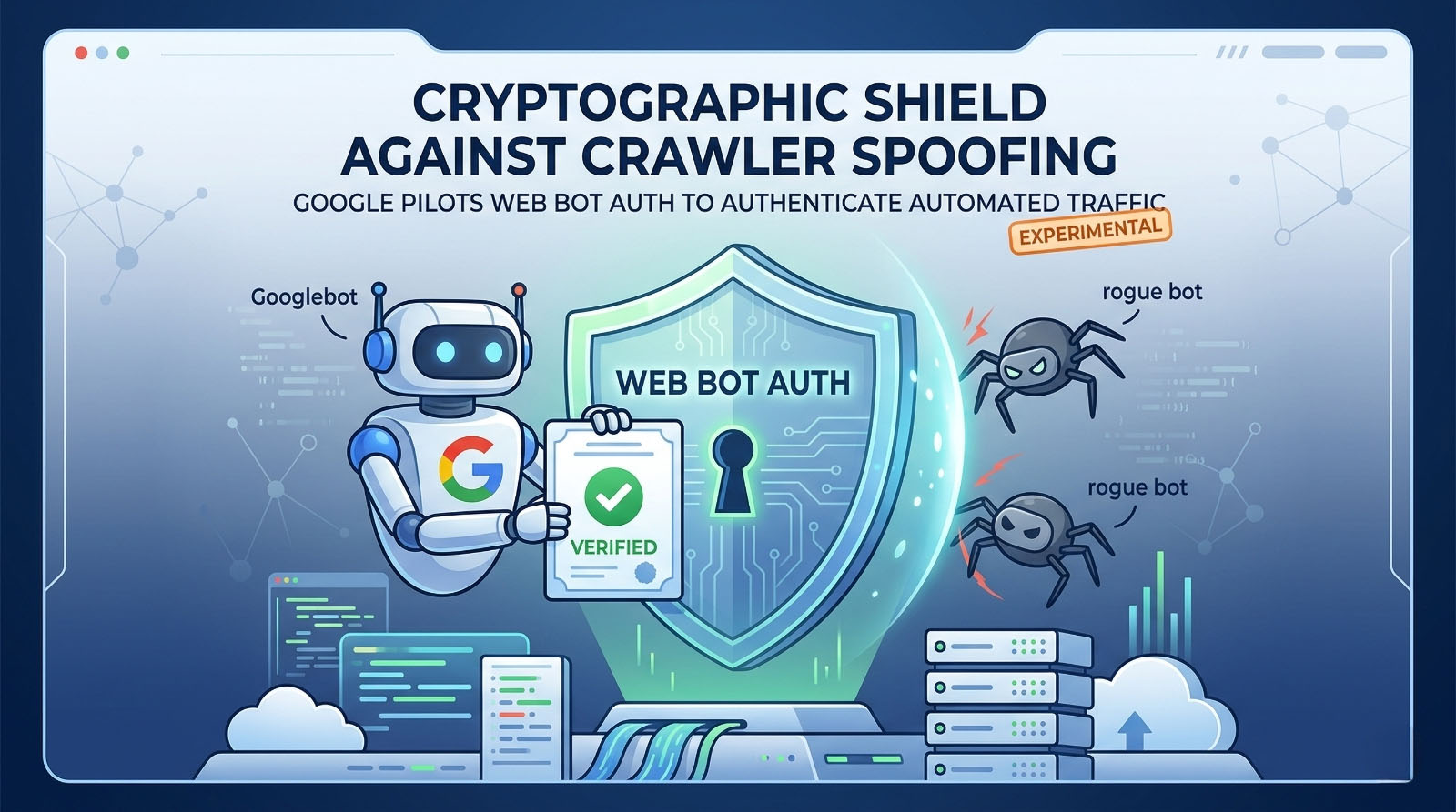 The horizon of programmatic web access is evolving. Google is now piloting Web Bot Auth, a sophisticated cryptographic standard built to swap out unreliable detection tactics for a secure, authenticated architecture. This project intends to empower webmasters to separate verified search engines from deceptive scrapers that forge their digital signatures.